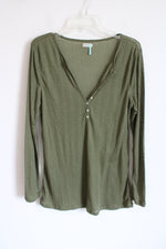 Old Navy Thin Olive Green Long Sleeved Top | XL