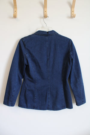 Liz Claiborne Denim Blazer | 6 (SM)