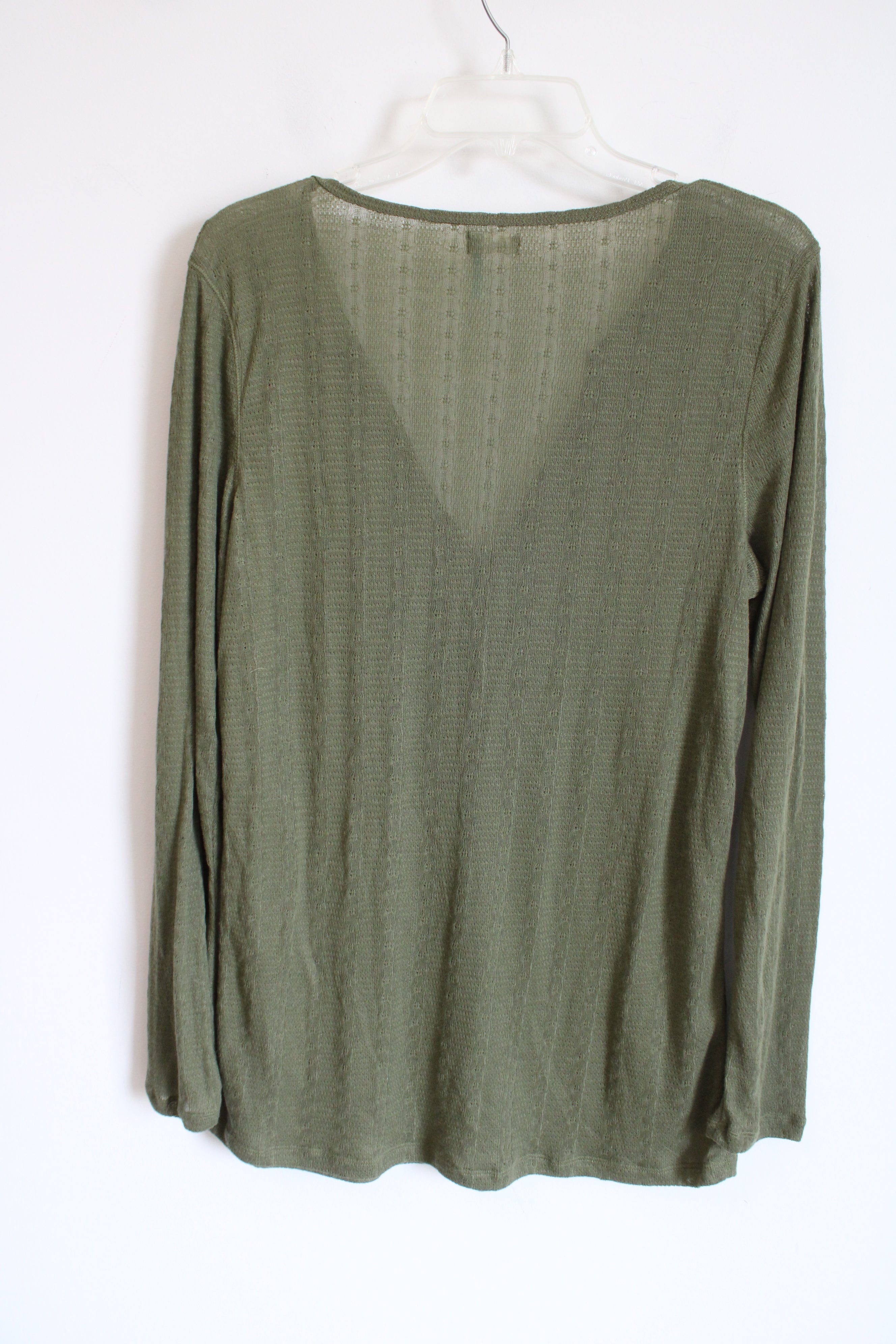 Old Navy Thin Olive Green Long Sleeved Top | XL