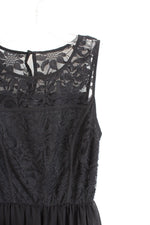 Lily Rose Lace Bodice Black Dress | XS