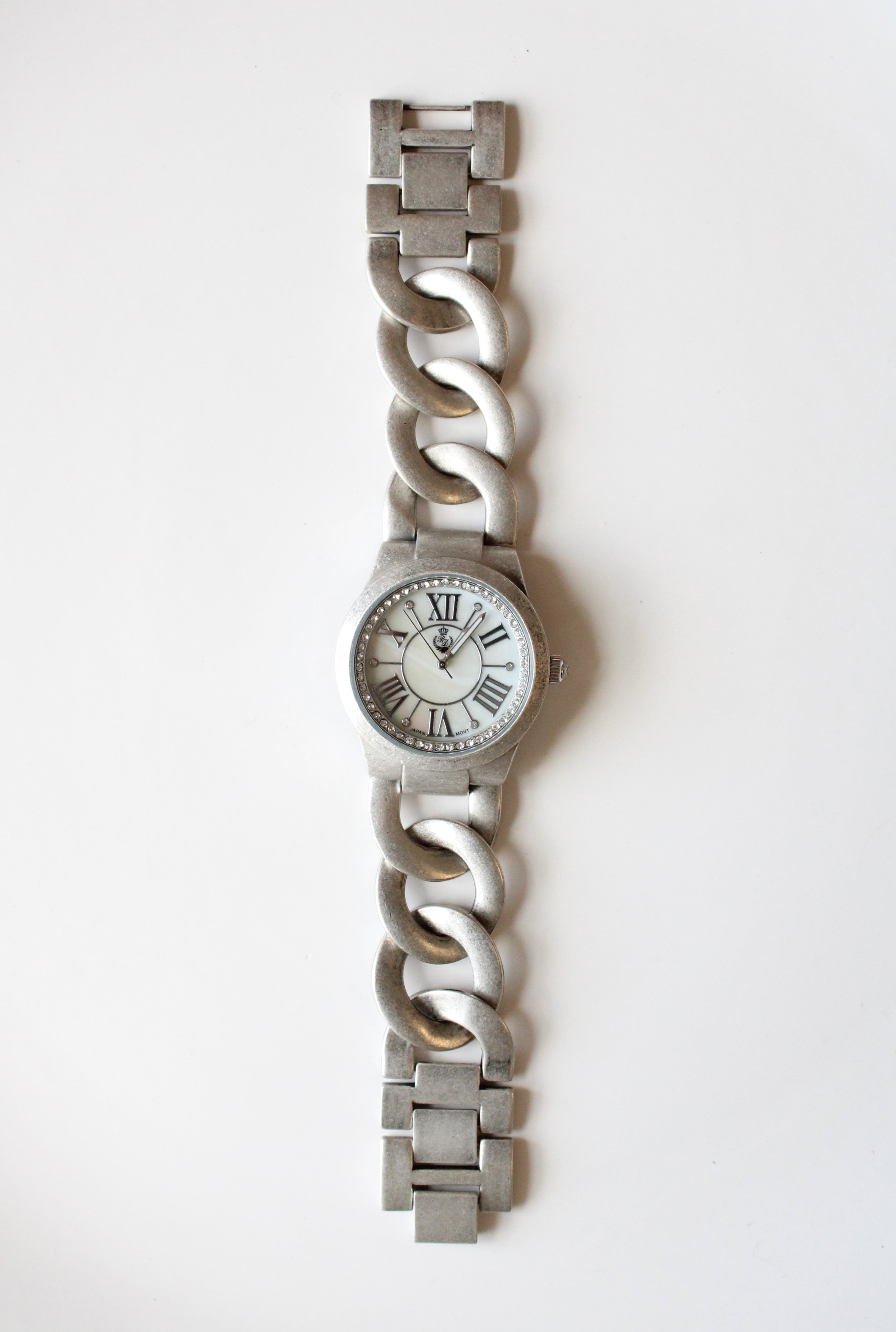 Premier Designs Brushed Silver Chunky Chain Analog Watch