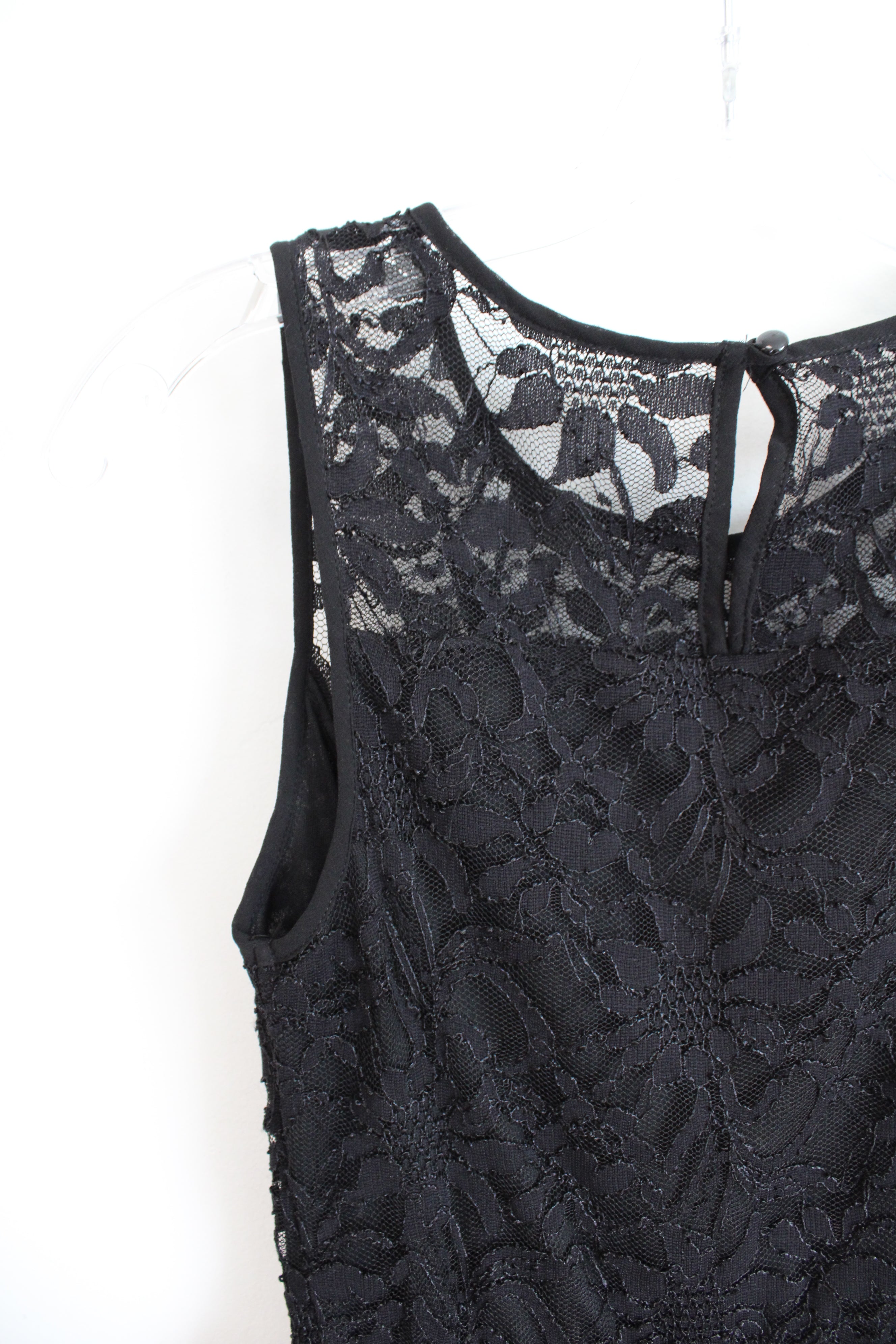 Lily Rose Lace Bodice Black Dress | XS