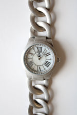 Premier Designs Brushed Silver Chunky Chain Analog Watch