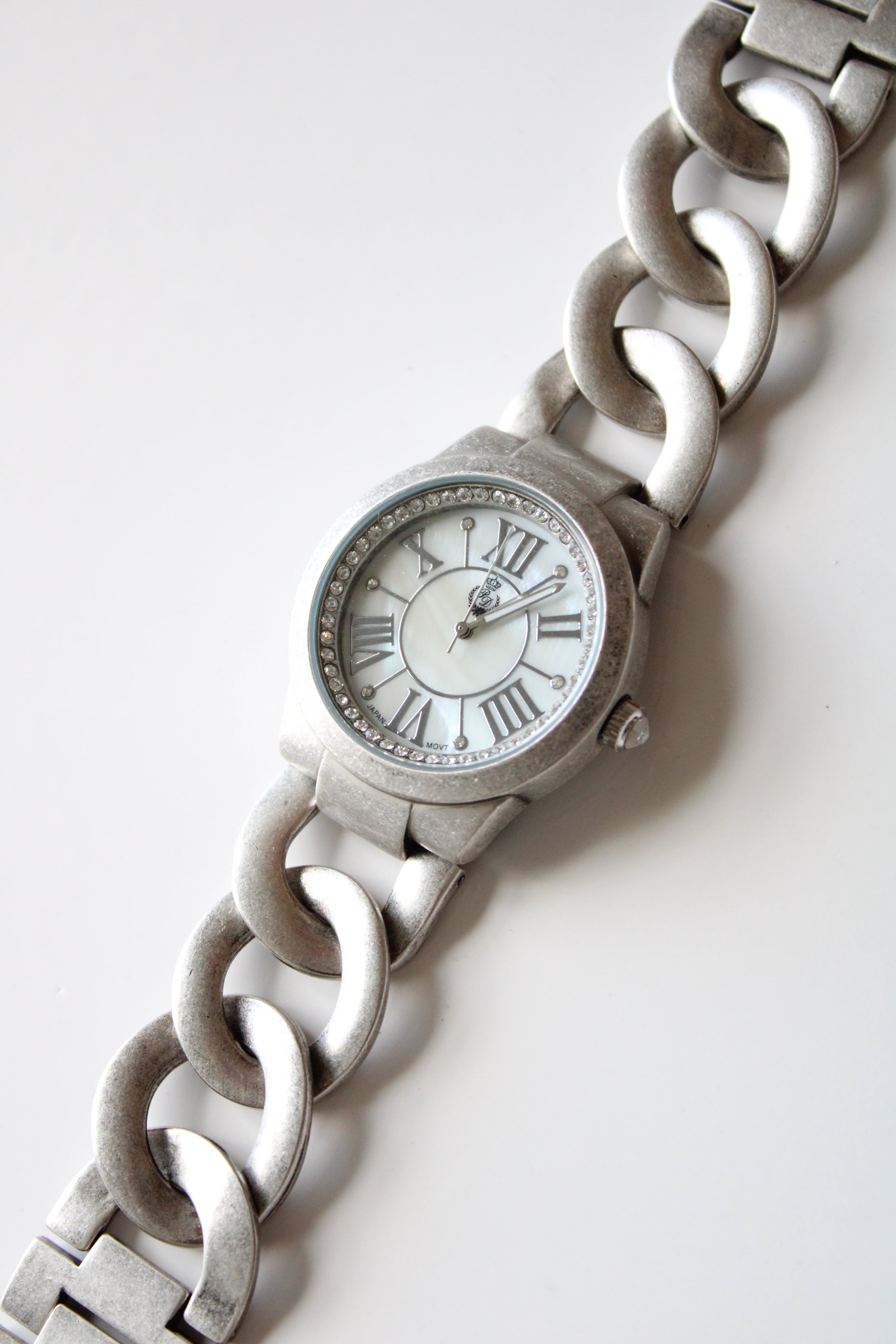 Premier Designs Brushed Silver Chunky Chain Analog Watch