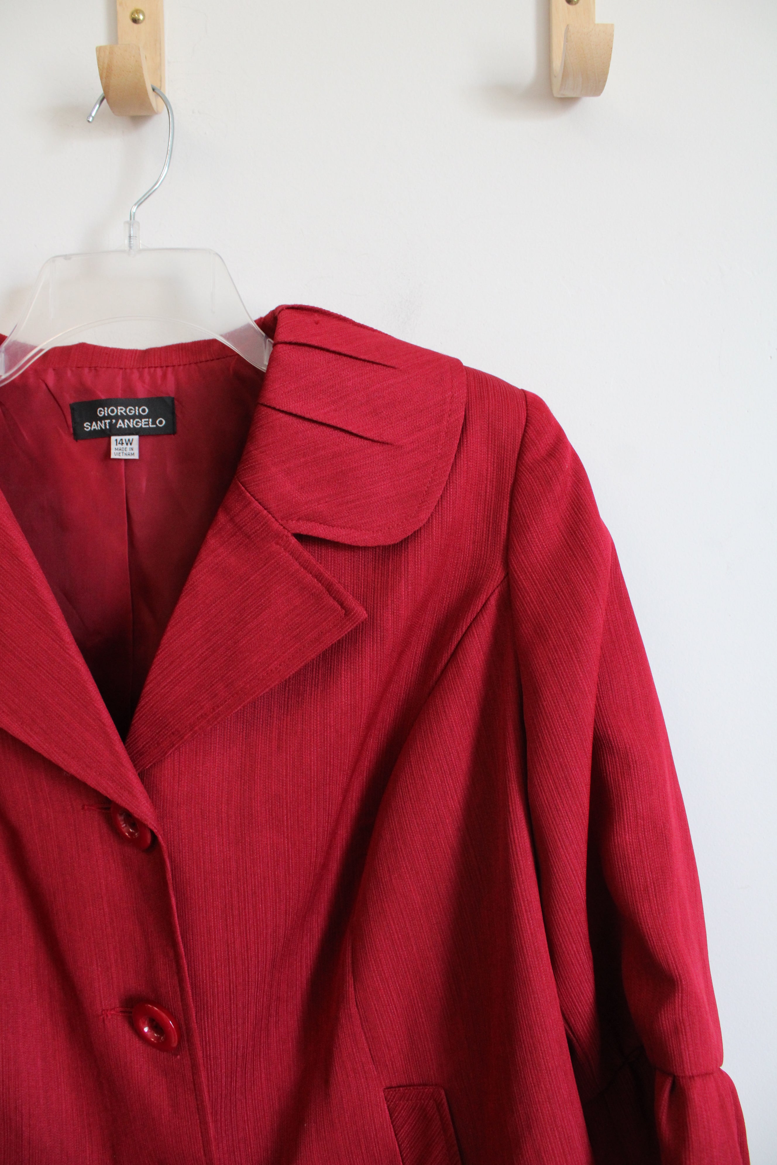 Giorgio Sant'Angelo Red Blazer | 14W