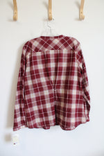 Sonoma Red Checkered Long Sleeved Top | XL