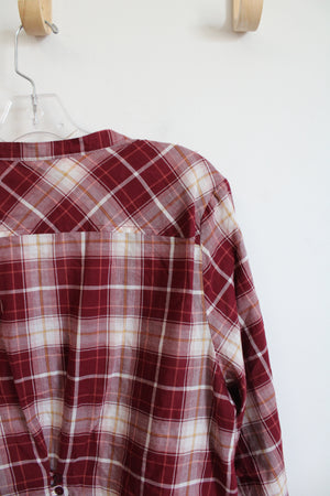 Sonoma Red Checkered Long Sleeved Top | XL