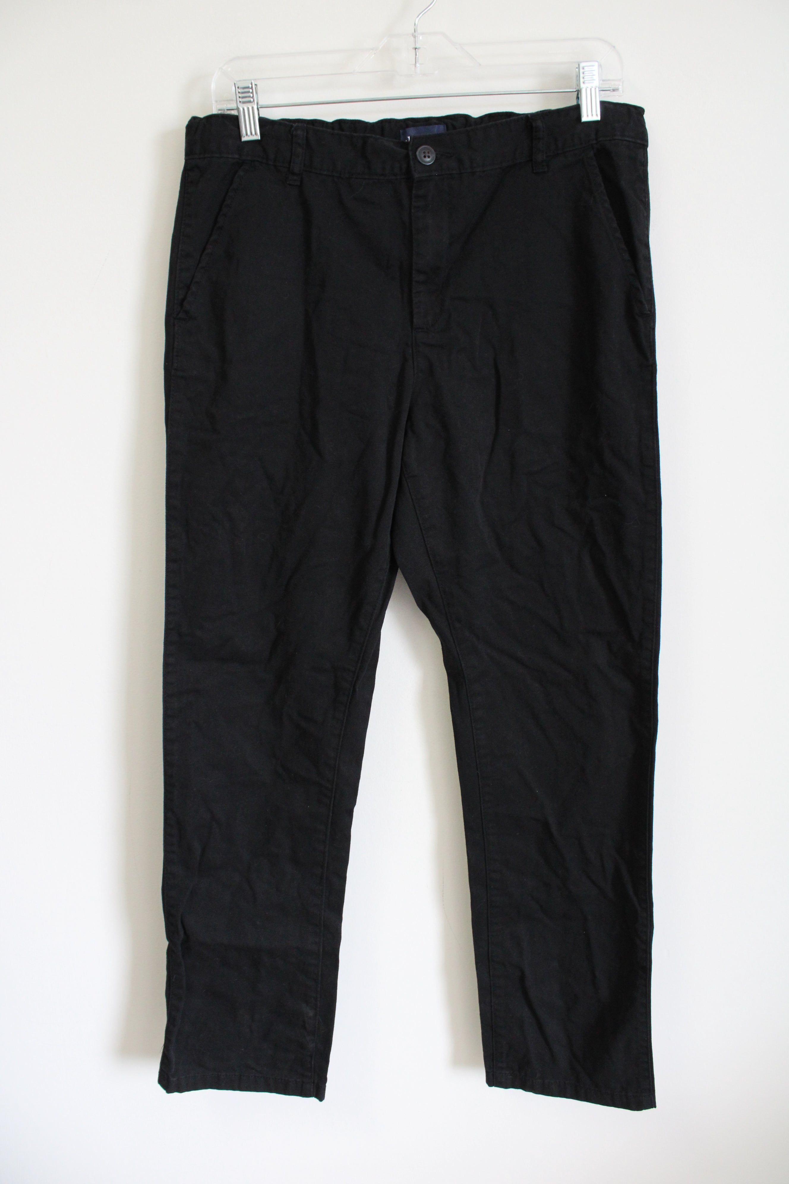 Children's Place Black Khaki Pants | 16 Husky