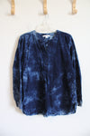 Pure J. Jill Blue Long Sleeved Top | M