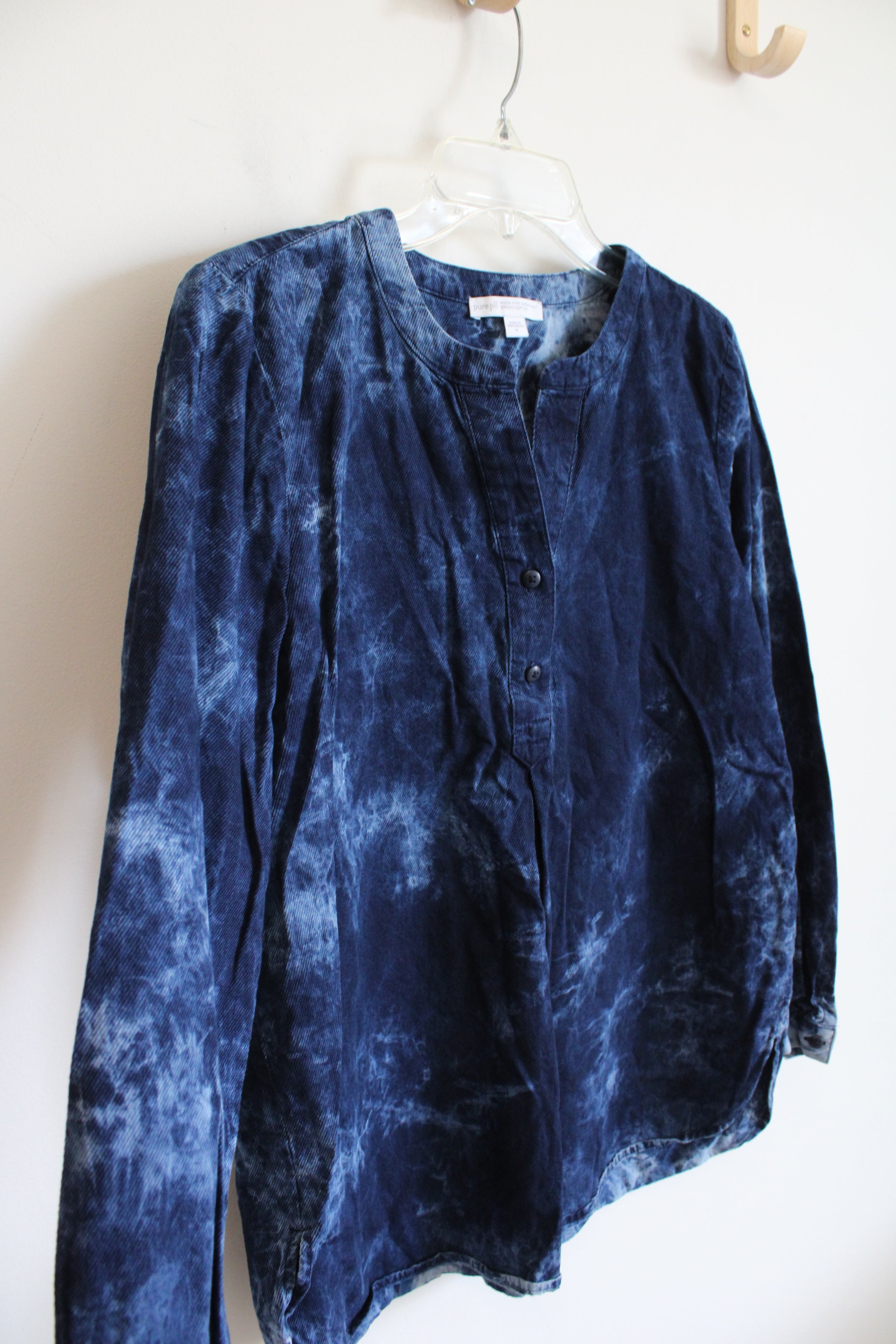 Pure J. Jill Blue Long Sleeved Top | M