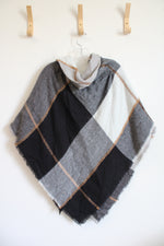 NEW Altare Gray White Brown Poncho | One Size