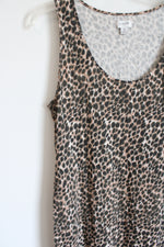 J.Crew Tan Animal Print Cotton Maxi Dress | M