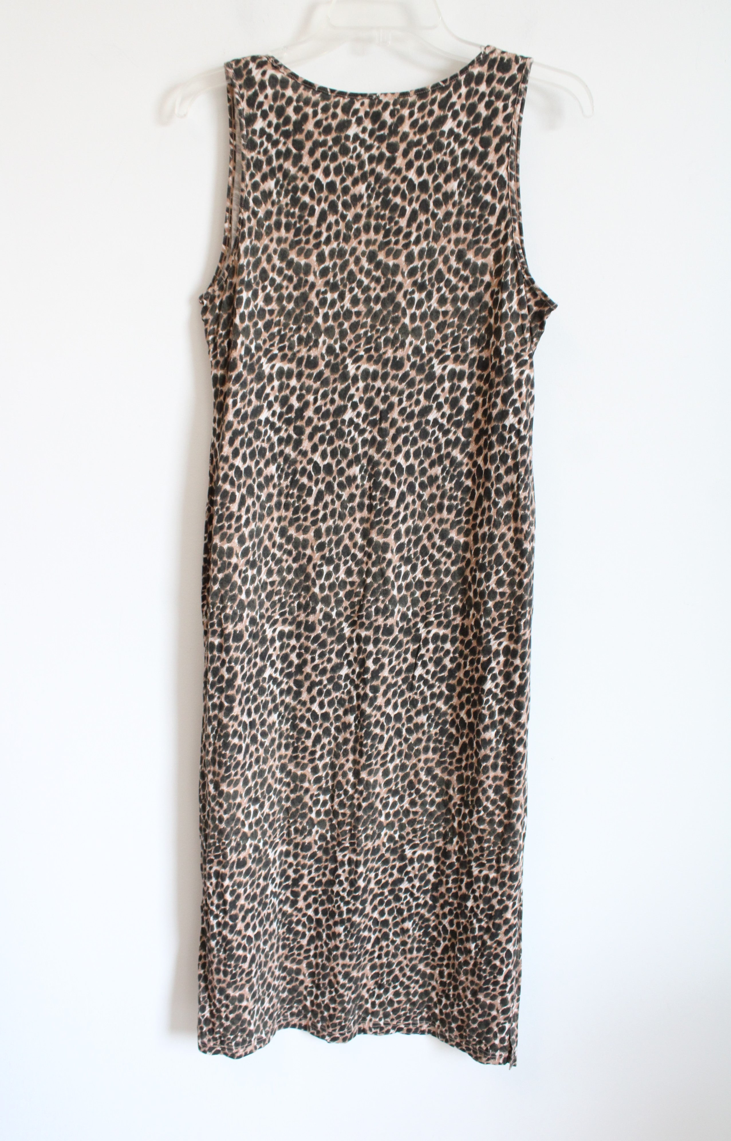 J.Crew Tan Animal Print Cotton Maxi Dress | M