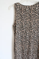 J.Crew Tan Animal Print Cotton Maxi Dress | M