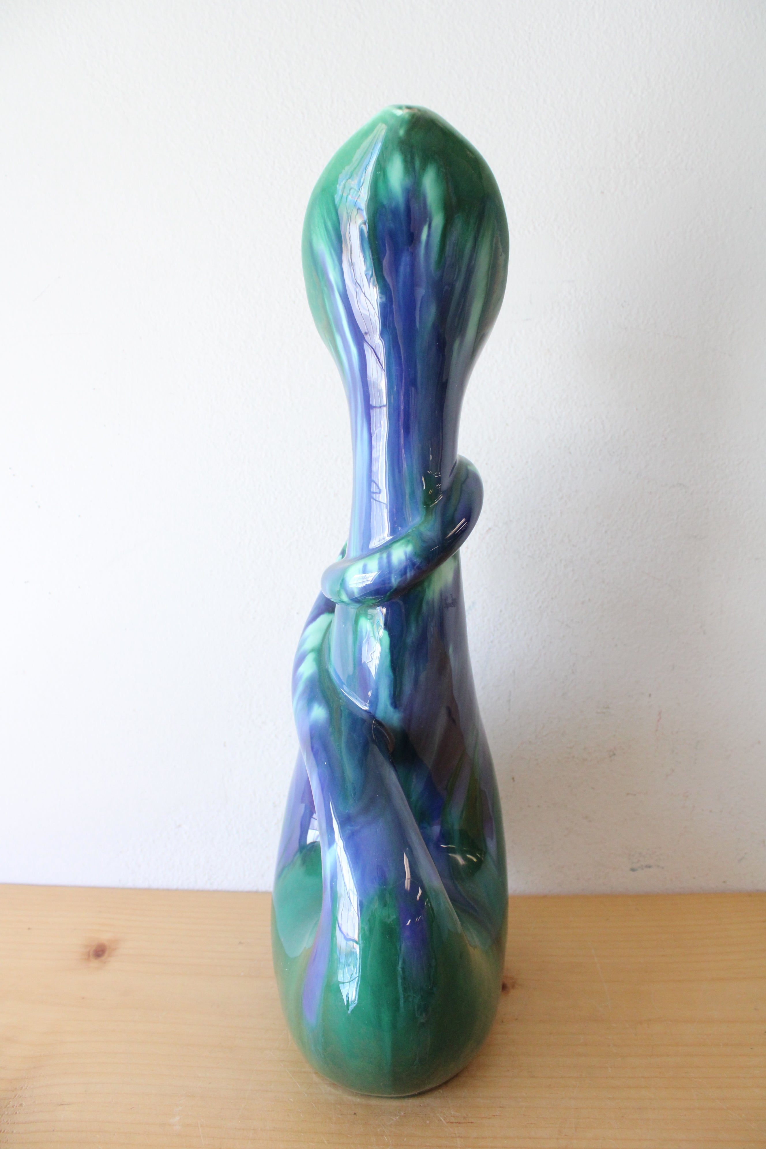 Royal Haeger #483 Blue & Green Cobra Vase