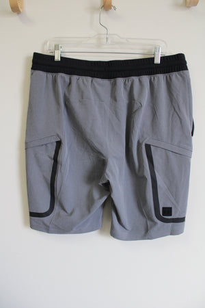 NEW Under Armour HeatGear Fitted Gray & Black Short | XL