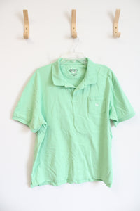 Chaps Light Green Cotton Polo Shirt | XXL