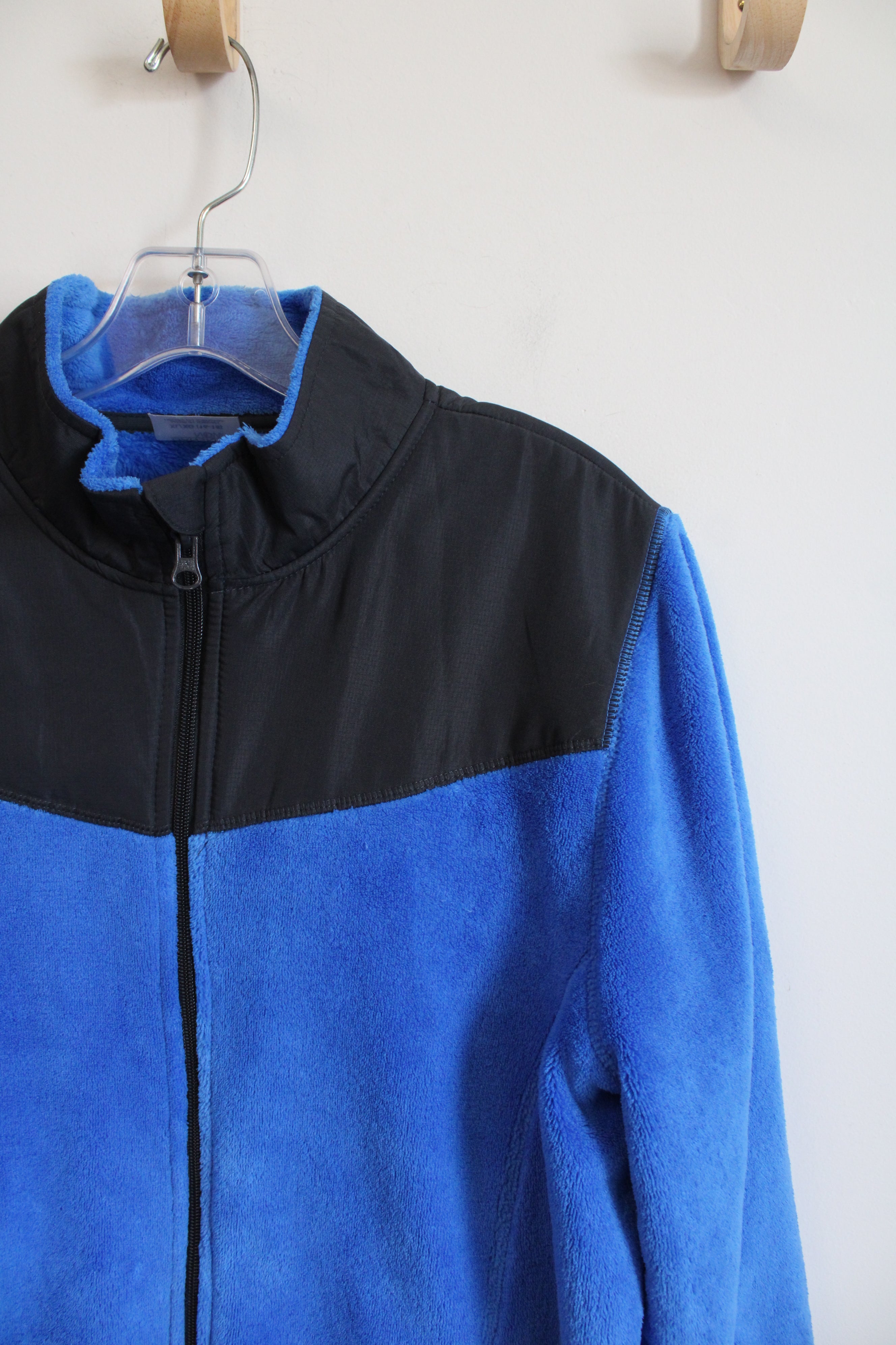 Danskin Now Blue and Black Full Zip Fleece | XL