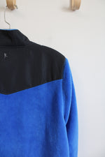 Danskin Now Blue and Black Full Zip Fleece | XL