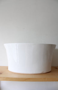 HB Large White Ceramic Oval Serving Dish
