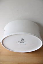 HB Large White Ceramic Oval Serving Dish