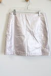 Forever21 Light Purple Faux Leather Shiny Mini Skirt | M