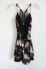 Emerald Sundae Black Floral Dress | S