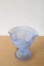 Indiana Glass Frosted Blue Sundae Dish