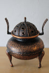 Bronze Colored Metal Hanging Incense Burner