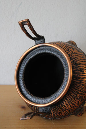 Bronze Colored Metal Hanging Incense Burner