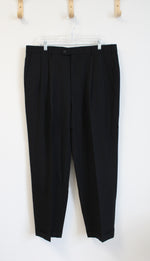 Milinea Wool Cashmere Blend Black Dress Pants | 38X30