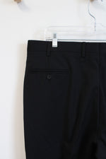 Milinea Wool Cashmere Blend Black Dress Pants | 38X30