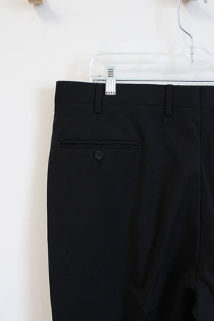 Milinea Wool Cashmere Blend Black Dress Pants | 38X30