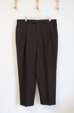 DiMilano Brown Wool Dress Pants | 38R