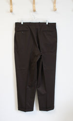 DiMilano Brown Wool Dress Pants | 38R