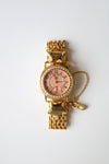 Kirks Folly Expect Miracles Gold Pink Faced Analog Watch