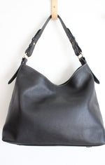 Dooney & Bourke Black Pebble Grain Cooper Hobo Purse