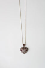 Ruby Stone Heart Necklace