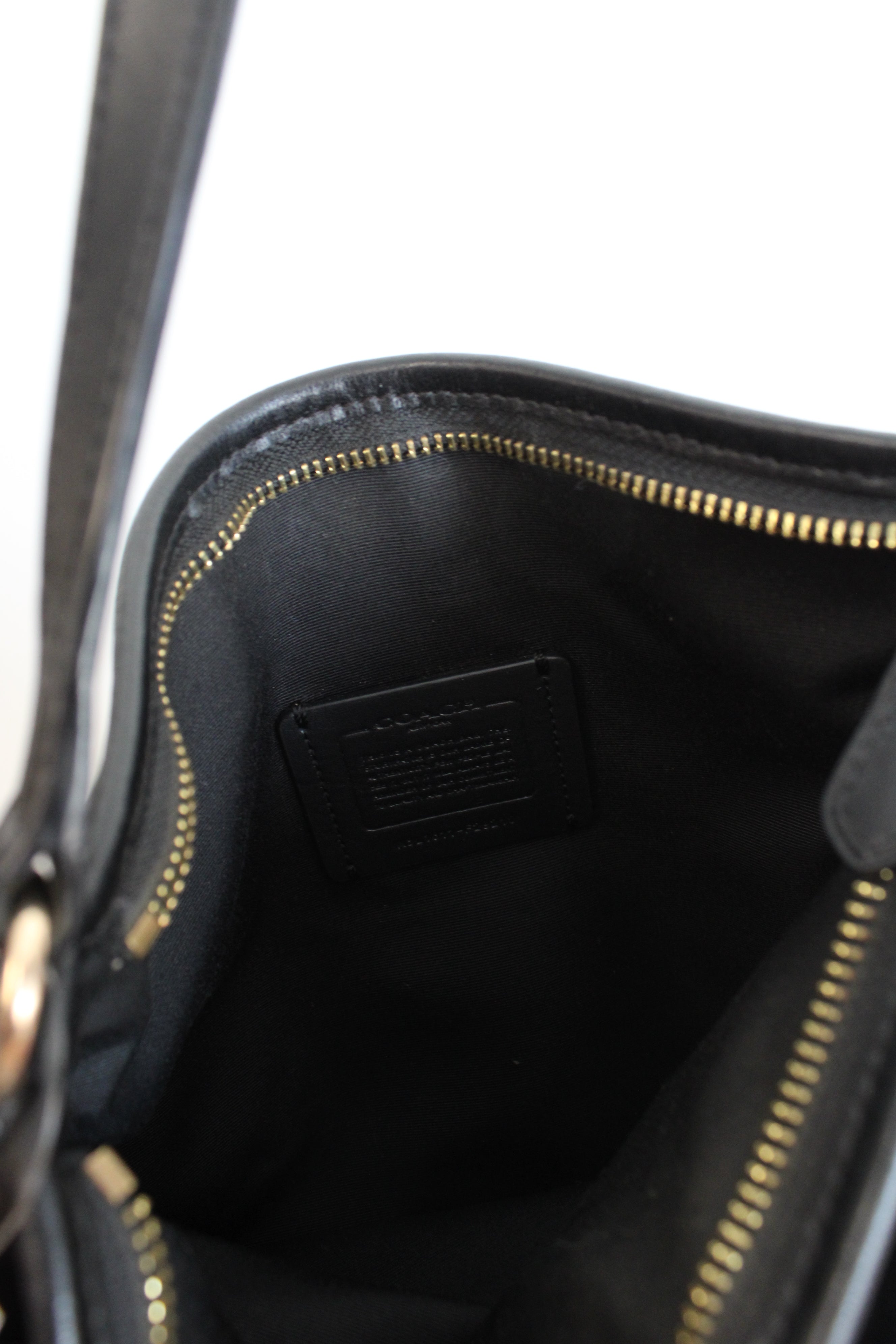 Coach Black & Brown Signature Crossbody Bag