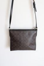 Coach Black & Brown Signature Crossbody Bag