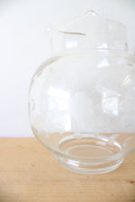 Princess House Vintage Heritage Pattern Glass Pitcher & Cup Set