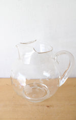Princess House Vintage Heritage Pattern Glass Pitcher & Cup Set
