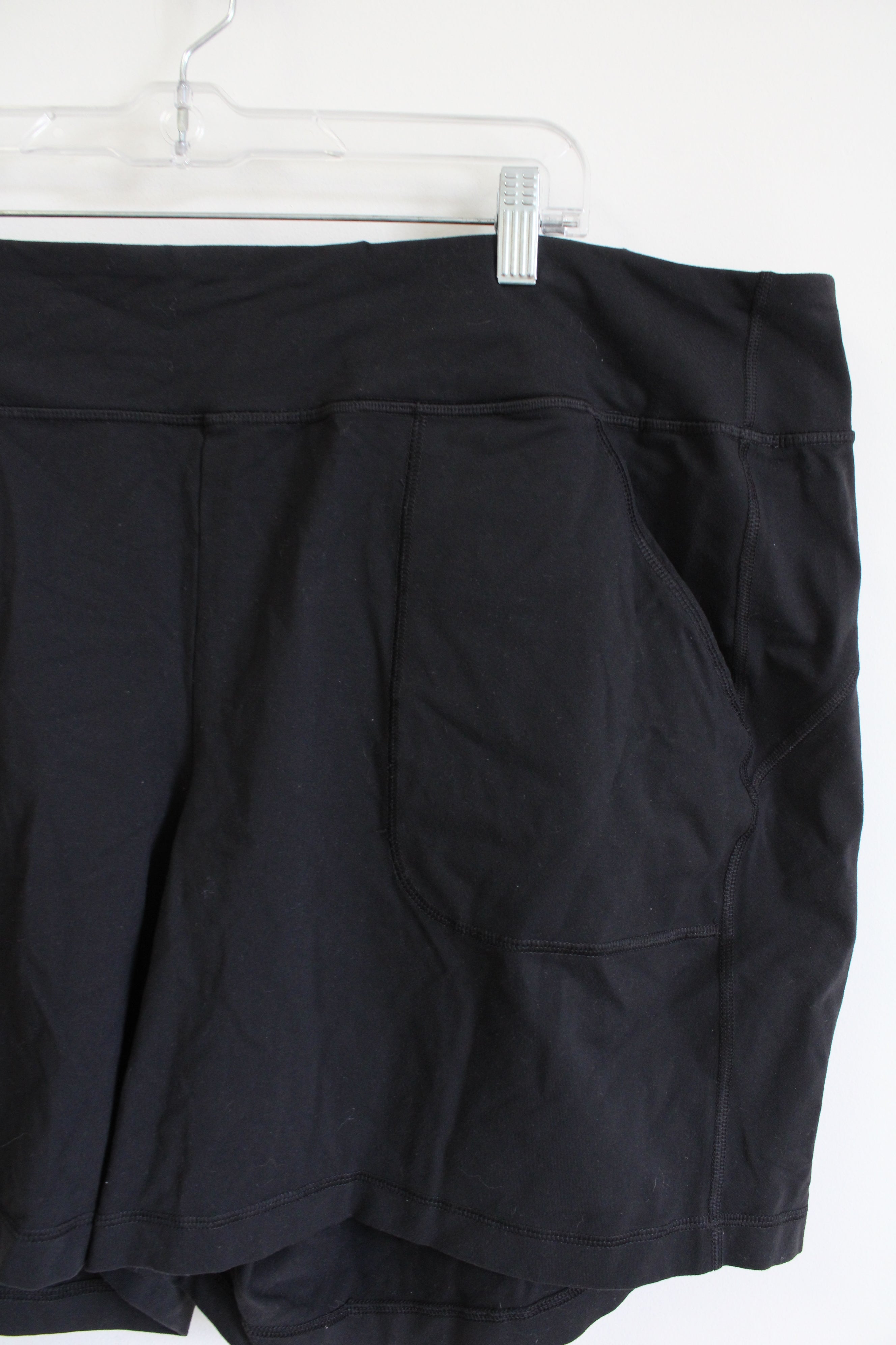 Duluth Trading Co. Black Knit Shorts | 3XL