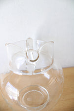 Princess House Vintage Heritage Pattern Glass Pitcher & Cup Set