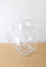 Princess House Vintage Heritage Pattern Glass Pitcher & Cup Set