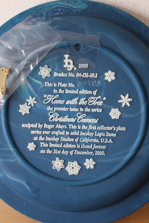 Bradex 1990 Limited Edition "Home With The Tree" Decorative Plate