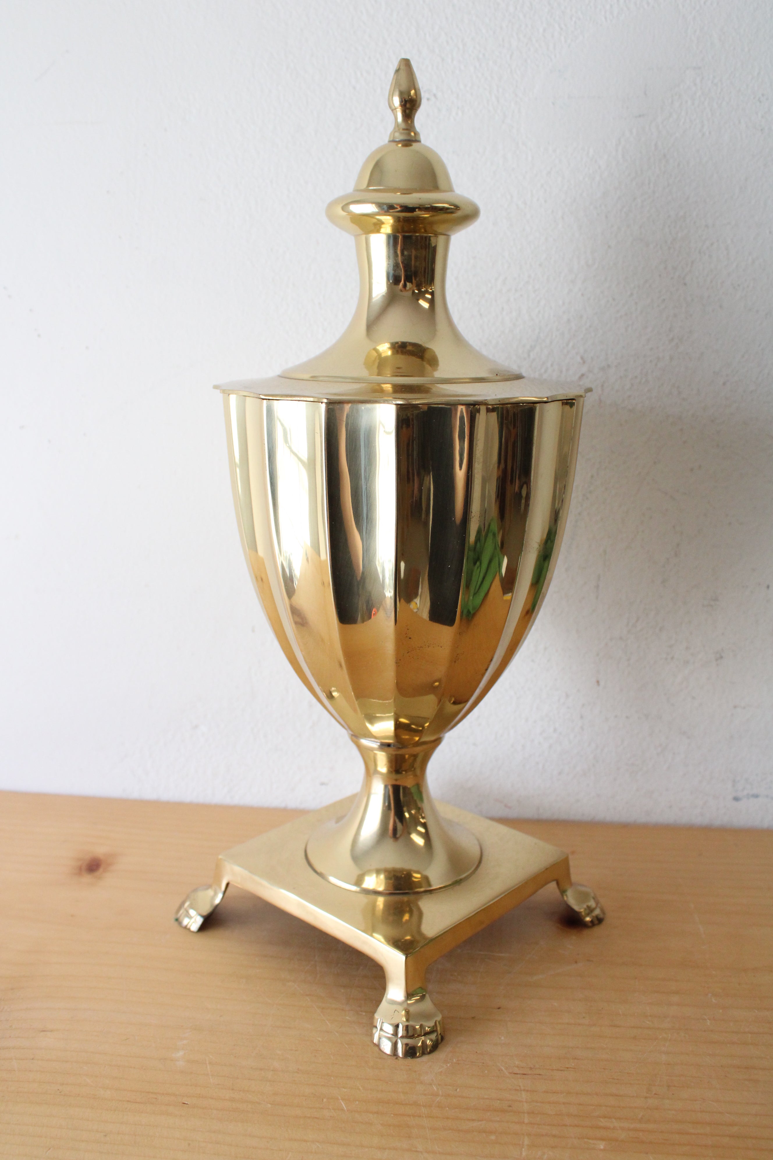 Vintage Gold Footed Urn