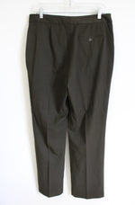 Chaps Dark Olive Green Trouser Pants | 12
