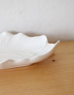 California USA 360 White Leaf Ceramic Platter