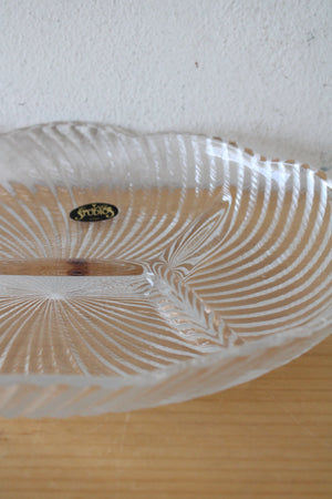 Crystal Clear Studios Etched Serving Platter